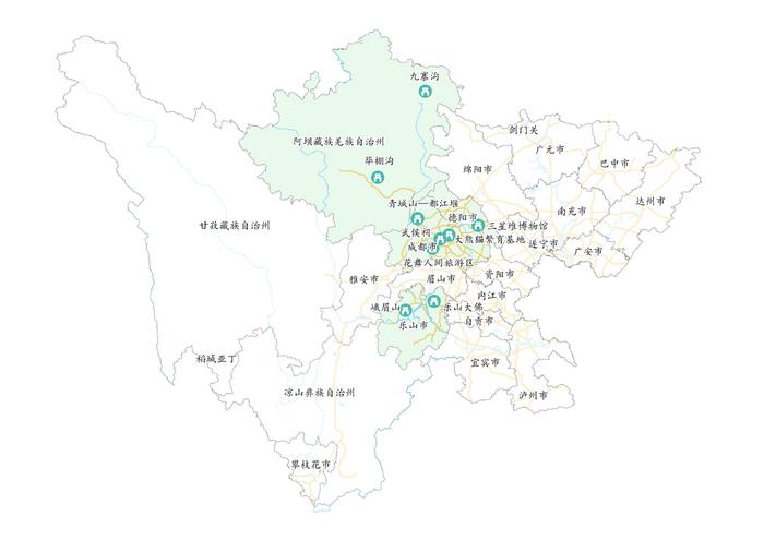 清明假期四川出行目的地集中城市