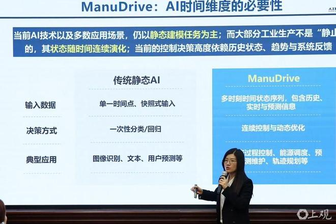  上海交大李金金教授解析AI应用。赖鑫琳 摄
