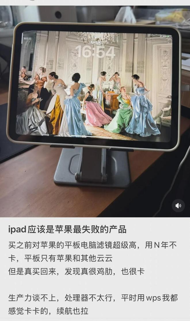 iPad遭到吐槽。（图/小红书）