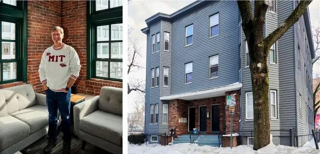 图 | 布伦丁和他买下的公寓楼（来源：Wall Street Journal）