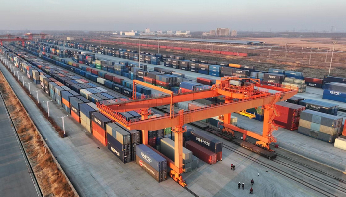 中欧班列沈阳集结中心 摄影/路炳阳