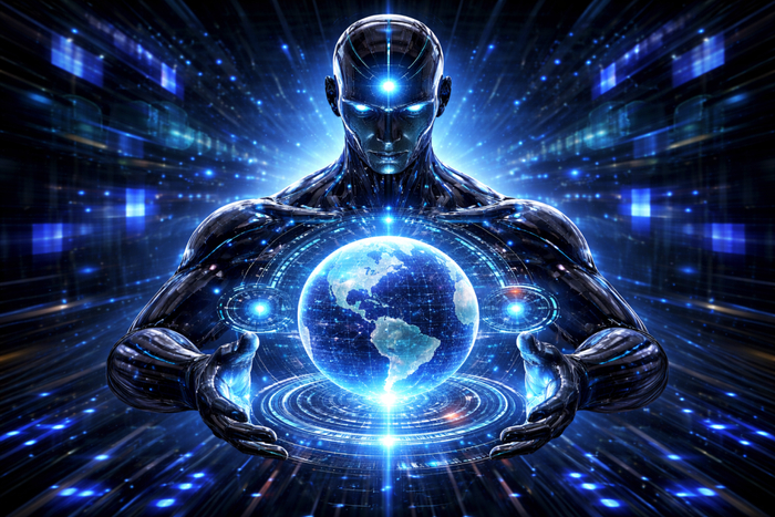 科技的发展也需要面对许多现实问题 / AI制图（诺言）