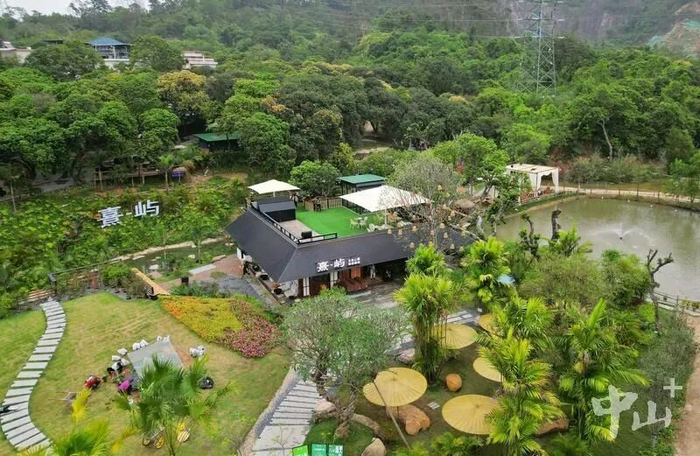 位于中山东区桥岗社区的熹屿生态公园。 记者 缪晓剑 摄