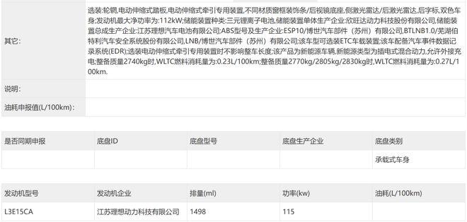 ▲理想L8 Livis动力系统信息