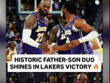 与布朗尼互送助攻&再创NBA历史纪录！詹姆斯INS转发相关动态