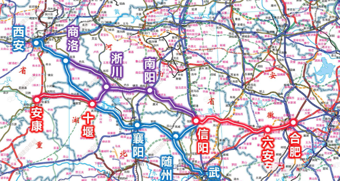 南信合高铁规划示意图