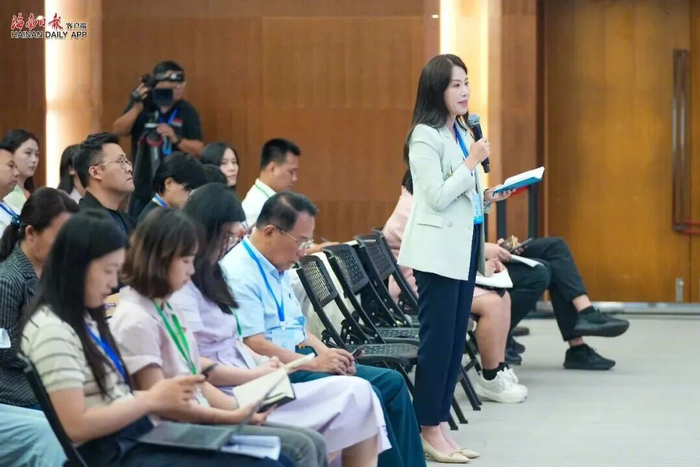 新闻发布会现场。海南日报全媒体记者 武威 摄