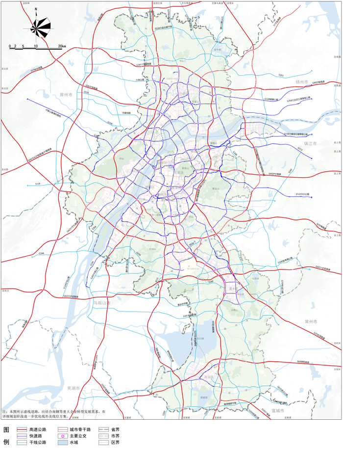 市域道路网规划图