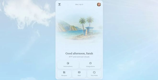 ▲Poke AI智能体通过短信交互的界面示例，用户像发短信一样与AI智能体对话完成任务（图源：Poke）