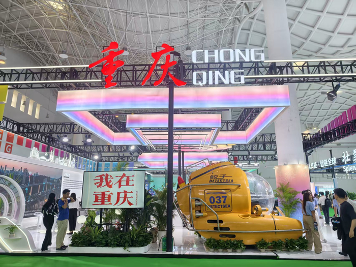 ▲重庆馆亮相第六届消博会。记者 杨骏 摄
