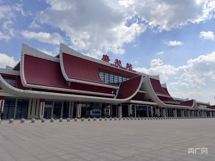 中老铁路磨憨站（央广网记者  赵贝贝  摄）