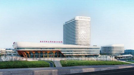 西南医科大学附属天府医院效果图。　　图据眉山天府新区微信公众号