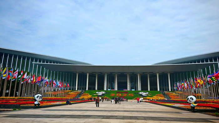 中国国际进口博览会持续释放溢出效应（央广网记者  冯丽  摄）