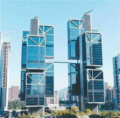图为大疆“天空之城”大楼外景。