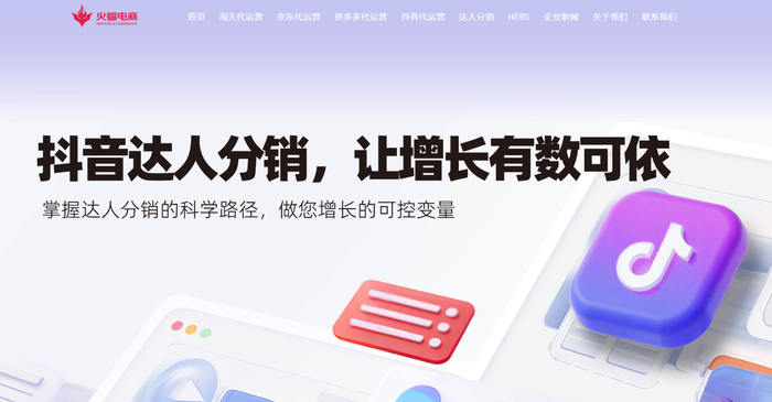 ▲火蝠电商官网截图