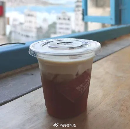 ​▲“中国芝士”咖啡（《消费者报道》记者摄）