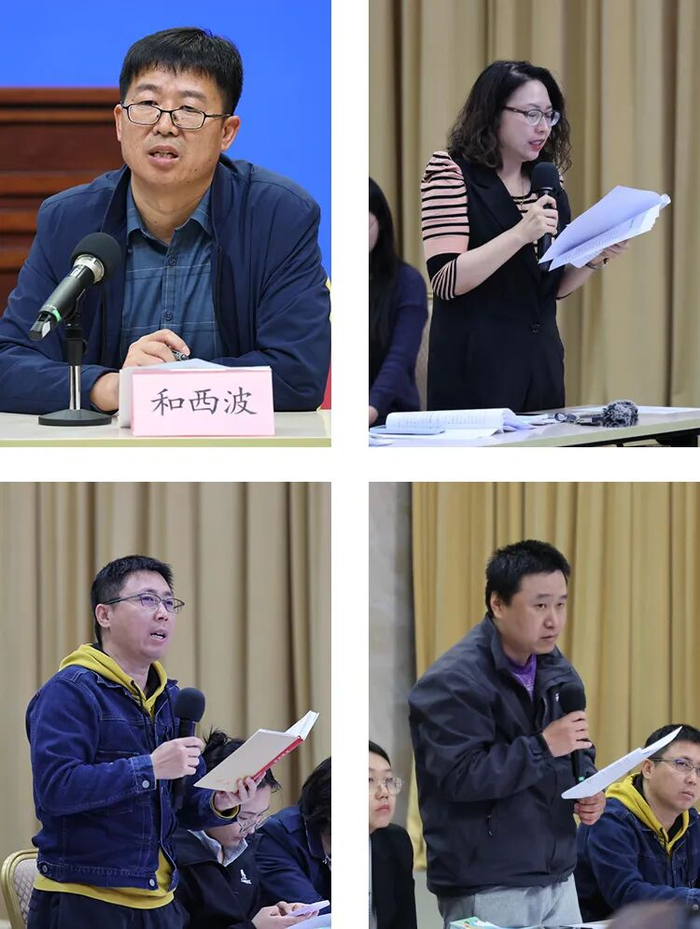 左上和西波，右上海河传媒中心经济广播记者，左下津云记者，右下今晚报记者