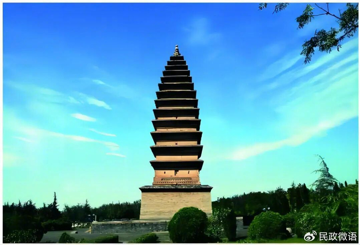 ▲宝轮寺塔 供图：三门峡民政局