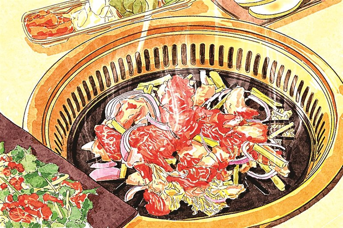 黑龙江齐齐哈尔烤肉 周艺珣 绘