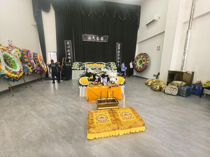 ▲陈延寿的灵堂&nbsp;瑞丽市蓝天救援队供图