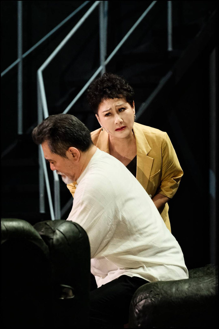 张凯丽在话剧《鳄鱼》中饰演巧玲。受访者供图