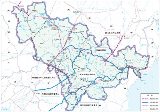 吉林省 “十五五”铁路规划项目示意图
