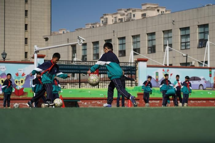 内蒙古科技大学实验小学15分钟的微课间。