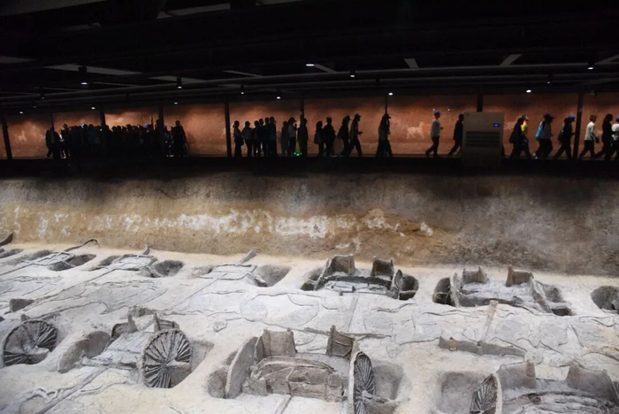 荆州楚王车马阵。图源 张梦瑶 摄