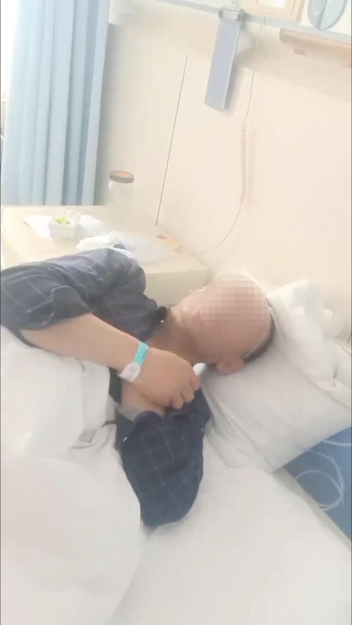 ▲王先生目前仍然在医院接受治疗