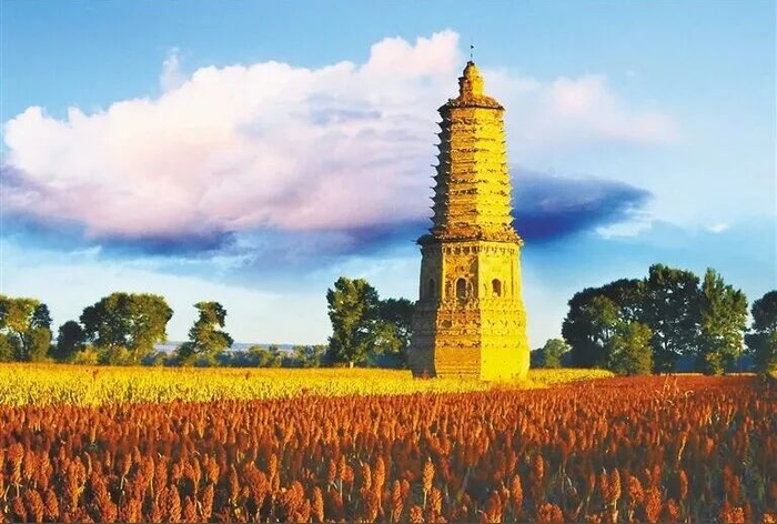 ▲内蒙古敖汉旱作农业系统，2012年入选全球重要农业文化遗产。