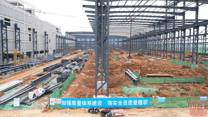 星际荣耀航天科技集团股份有限公司施工现场。昙昊 摄
