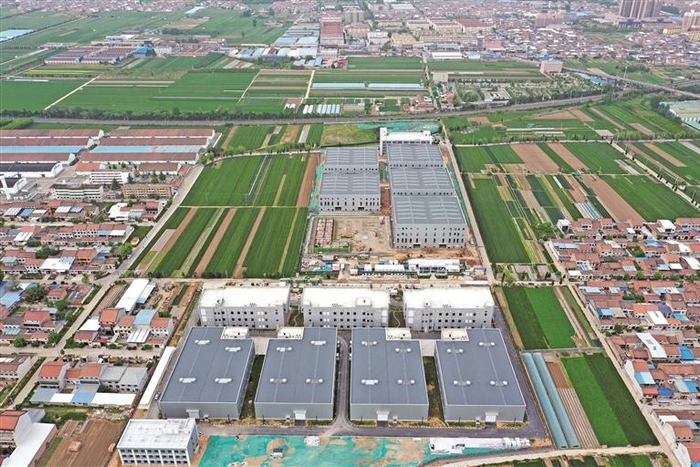 陈仓区新材料产业园建设项目（资料照片）。 通讯员 袁帅 摄