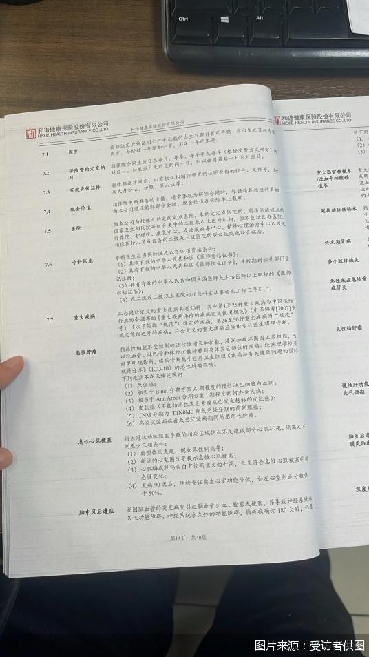 图说：余双双的保单照片