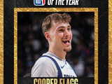 NBA历史第二年轻！NBA官方：独行侠状元弗拉格当选年度最佳新秀