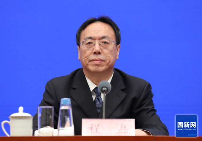 中国气象局规划财务司司长程磊。图片来源/国新网