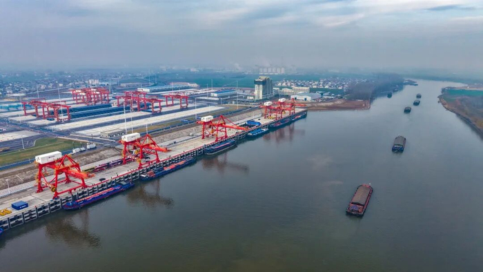 周口港中心港区中心作业区。