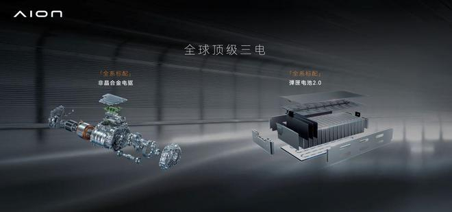 ▲新车搭载非晶合金电驱