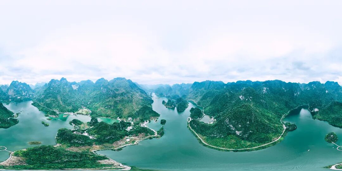 浩坤湖一景。图源：“浩坤湖景区”微信公众号