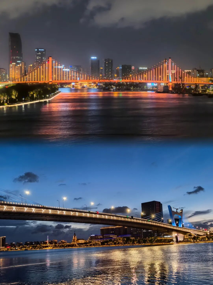甬江夜景。