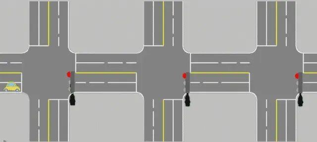 △“绿波带”示意图