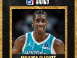 拼命三郎！NBA常规赛最佳拼搏奖：黄蜂前锋迪亚巴特！