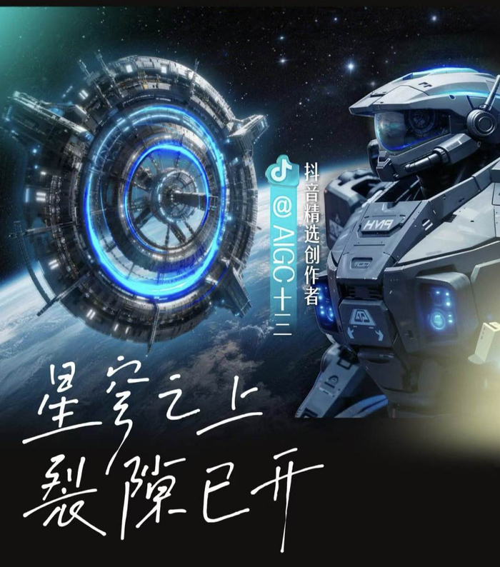 抖音精选为《天枢防线》做的宣传海报。