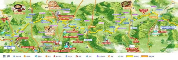 　　贵平高速线路示意图