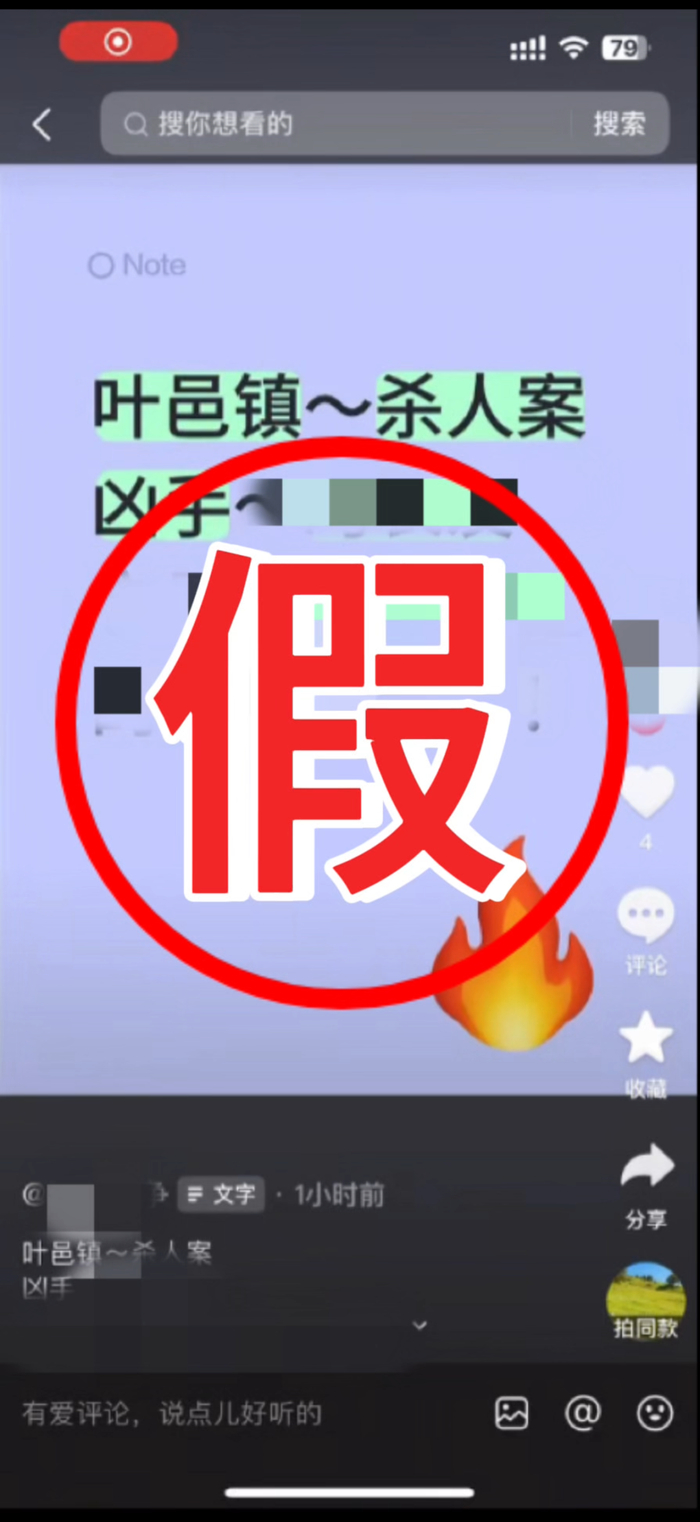 相关虚假视频截图。