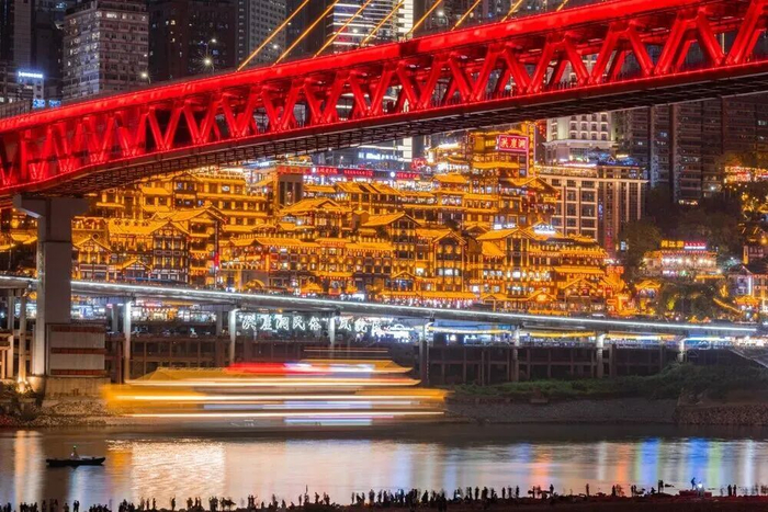 洪崖洞景区。图源：渝中区委宣传部