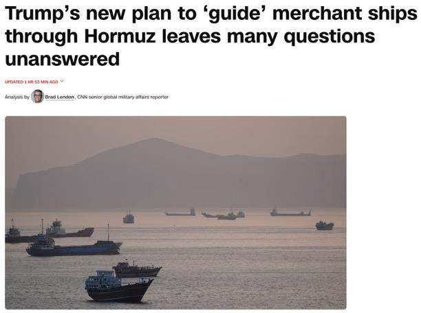 △美国有线电视新闻网（CNN）报道，“自由计划”带来许多无法回答的问题，船运业高层并不认为该方案能够降低风险。