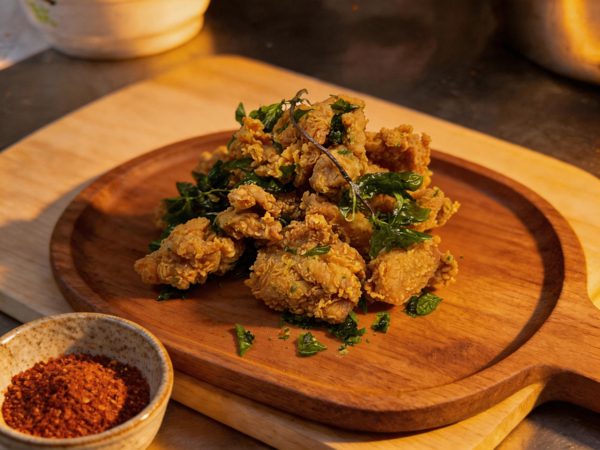 草本香菜香酥鸡