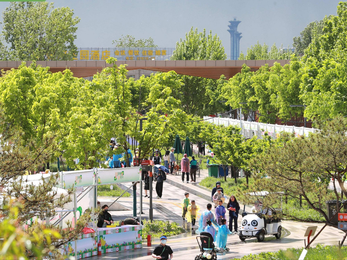 奥北森林公园二期。北京市园林绿化局供图