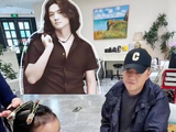 李亚鹏海哈金喜带女儿烫卷发，全程温柔守候，李亚鹏笑称自己“这辈子没烫过头发”，透露年轻时是自来卷