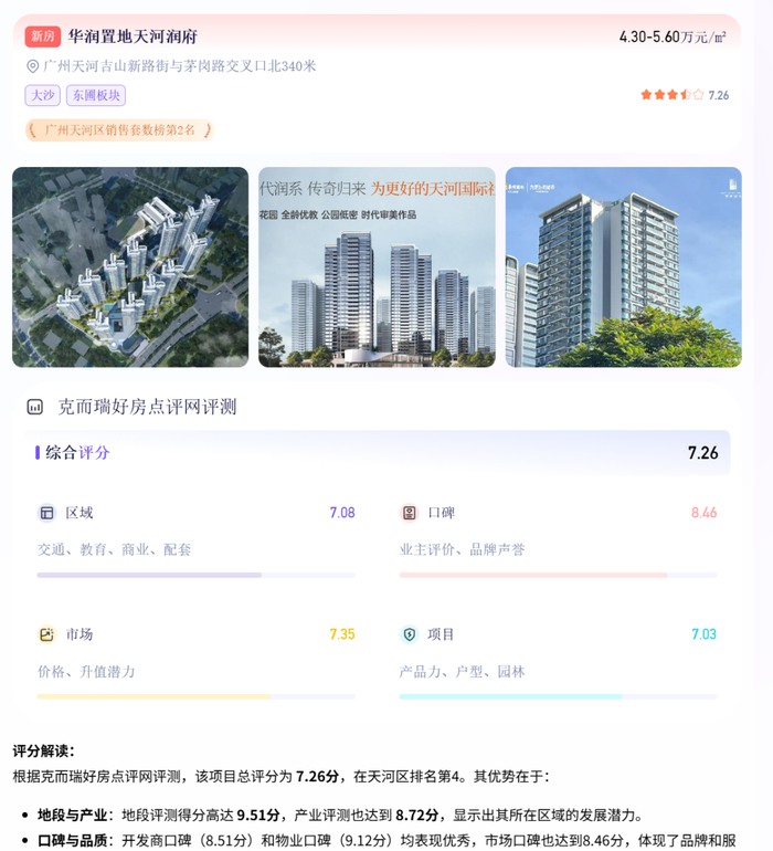 来源：克而瑞好房点评网
